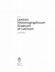 Research paper thumbnail of ἀσφαλής, in Lexicon Historiographicum Graecum et Latinum, fasc. 2 (ἀλήθεια-ἀφορμή), diretto da C. Ampolo, U. Fantasia, coordinamento di L. Porciani, Pisa 2007, 89-92