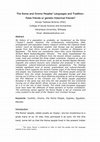 Research paper thumbnail of The Roma and Oromo Peoples’ Languages and Tradition: False friends or genetic-historical friends?