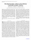 Research paper thumbnail of Microbial Inoculants- A Boon to Zinc Deficient  Constraints in Plants: A Review