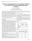 Research paper thumbnail of Hard ware implementation of area and power efficient  Carry Select Adder using reconfigurable adder  structures