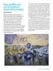 Research paper thumbnail of Rap, graffiti and social media in South Africa today