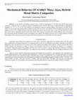 Research paper thumbnail of Mechanical Behavior Of Al 6063/ Mos2/ Al2o3 Hybrid Metal Matrix Composites