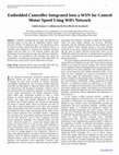 Research paper thumbnail of Embedded Controller Integrated Into a WSN for Control Motor Speed Using WiFi Network