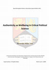 Research paper thumbnail of Authenticity as Wellbeing in Critical Political Science