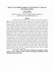 Research paper thumbnail of FOREIGN DIRECT INVESTMENT