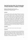 Research paper thumbnail of Gay Stuff and Guy Stuff: The Construction of Sexual Identities in Sidebars on Reddit