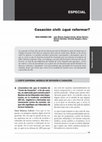 Research paper thumbnail of Mesa redonda: reforma de la casación civil