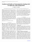 Research paper thumbnail of Synthesis and Studies on Nanocomposites of polypyrrole- Al- doped zinc oxide Nanoparticles 