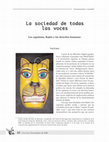 Research paper thumbnail of La sociedad de todas las voces: Los zapatistas, Bajtín y los derechos humanos (original title, “Voices of Chiapas: The Zapatistas, Bakhtin, and Human Rights”) by Fred Evans