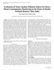 Research paper thumbnail of Evaluation of Water Quality Pollution Indices for Heavy Metal Contamination Monitoring in the Water of Harike Wetland (Ramsar Site), India 