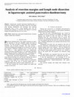 Research paper thumbnail of Analysis of resection margins and lymph node dissection in laparoscopic assisted pancreatico-duodenectomy 