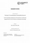 Research paper thumbnail of 'Futuring' in Transdisciplinary Sustainability Research. On the Assemblage, Stabilization and  Contestation of Collectively Imagined Futures in the Production of Anticipatory Knowledge