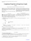 Research paper thumbnail of Complement Properties on Strong Fuzzy Graphs 