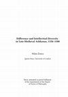 Research paper thumbnail of Difference and Intellectual Diversity in Late-Medieval Ashkenaz, 1350-1500 (abstract)