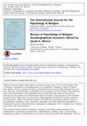 Research paper thumbnail of Psychologists of religion: autobiographical accounts