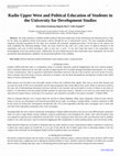 Research paper thumbnail of Radio Upper West and Political Education of Students in the University for Development Studies 