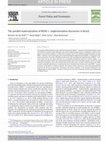 Research paper thumbnail of The parallel materialization of REDD + implementation discourses in Brazil (Forest Policy and Economics)