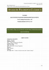 Research paper thumbnail of Tradução de Plutarco: "Que os estoicos falam mais paradoxalmente que os poetas" (nº 79 Lamprias) / Translation of Plutarch's "The Stoics Speak More Paradoxically than Poets" (nº 79 Lamprias). Publicado em 2015.