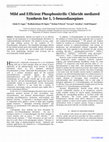 Research paper thumbnail of Mild and Efficient Phosphonitrilic Chloride mediated Synthesis for 1, 5-benzodiazepines 