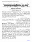 Research paper thumbnail of Impact of Plant Growth regulators (PGRs) on callus induction from internodal explants of Tecomella undulata (Sm.) Seem- A Multipurpose Medicinal plants 