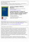 Research paper thumbnail of Looking Holistically in a Climate of Partiality: Identities of Students Labeled Long-Term English Language Learners