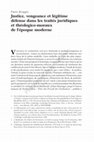 Research paper thumbnail of Justice, vengeance et légitime défense dans les traités juridiques et théologico-moraux de l’époque moderne