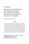 Research paper thumbnail of Modeling collaborative teaching in teacher education: Preparing preservice teachers to teach ALL students