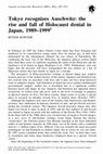 Research paper thumbnail of Tokyo Recognizes Auschwitz: The Rise and Fall of Holocaust Denial in Japan, 1989-1999