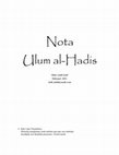 Research paper thumbnail of Ilmu Hadith