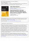 Research paper thumbnail of Essentialising Ethnic and State Identities: Strategic Adaptations of Ethnic Chinese in Kelantan, Malaysia