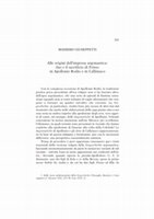 Research paper thumbnail of Alle origini dell’impresa argonautica: Ino e il sacrificio di Frisso in Apollonio Rodio e in Callimaco