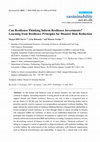 Research paper thumbnail of Can Resilience Thinking Inform Resilience Investments? Learning from Resilience Principles for Disaster Risk Reduction