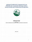 Research paper thumbnail of Evaluación de la Ley Nº20.283 sobre recuperación del bosque nativo y fomento forestal, para la Subsecretaría de Agricultura