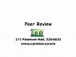 Research paper thumbnail of Peer Review