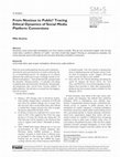 Research paper thumbnail of From Noxious to Public? Tracing Ethical Dynamics of Social Media Platform Conversions