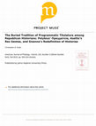 Research paper thumbnail of The buried tradition of programmatic titulature among republican historians: Polybius’ Πραγματεία, Asellio’s Res Gestae, and Sisenna’s redefinition of “Historiae.” In: American Journal of Philology  136.3 (2015), 503-24.