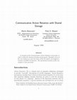 Research paper thumbnail of Communicative action notation with shared storage