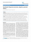 Research paper thumbnail of Sex-biased dispersal promotes adaptive parental effects