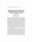 Research paper thumbnail of Nationalist Masculinity and Right-Wing Radical Student Movements in Interwar Hungary: The Case of the Turul Association