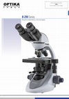 Research paper thumbnail of Optika Microscope B-293 and B-290