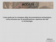 Research paper thumbnail of Linee guida per la consegna della documentazione archeologica,  come processo per la semplificazione e apertura dei dati  in Archeologia