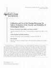 Research paper thumbnail of Calibration and Use of the Heating Microscope for Indirect Evaluation of the Viscosity and Meltability of Archeological Glasses