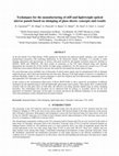 Research paper thumbnail of Techniques for the manufacturing of stiff and lightweight optical mirror panels based on slumping of glass sheets: Concepts and results