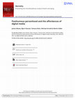 Research paper thumbnail of Posthumous personhood and the affordances of digital media