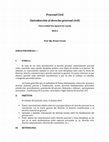 Research paper thumbnail of Prof. Renzo Cavani - Introducción al derecho procesal civil (2015-2)