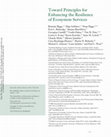 Research paper thumbnail of Toward Principles for Enhancing the Resilience of Ecosystem Services