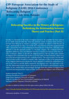 Research paper thumbnail of CfP: Relocating Sacrifice in the History of Religions: Rethinking the Relationship between Theory and Practice (Part II) - European Association for the Study of Religions (EASR) 2016 Conference ‘Relocating Religion’ 28 June – 1 July 2016, Helsinki