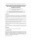 Research paper thumbnail of DESIGN CRITERIA FOR OPTIMIZATION OF THE CROSS IGNITION PROCESS IN GASTURBINE-ENGINES