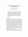 Research paper thumbnail of Evaluating an Agent-Oriented approach for Change Propagation