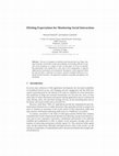 Research paper thumbnail of Eliciting Expectations for Monitoring Social Interactions